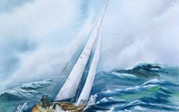 Sailing the Bay <br> 16 x 20
